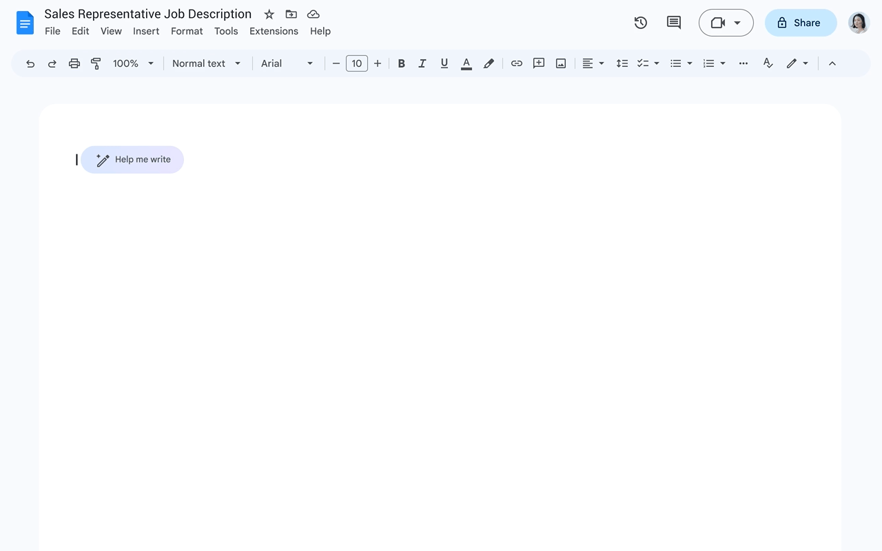 Google Docs AI Features